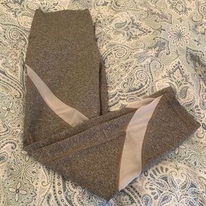 Aerie Cropped Leggings Gray Small